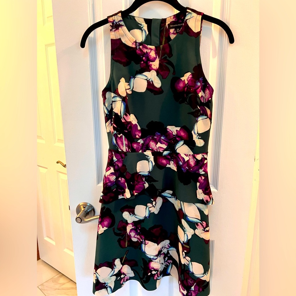 Banana Republic Floral Peplum Dress